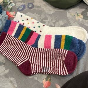 Gap Fuzzy Socks - Set of 3 - Brand New